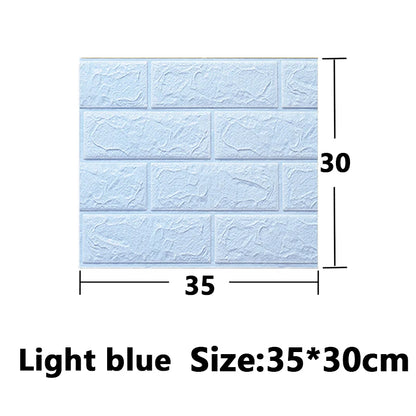 1-30Pcs 35x30cm Wallpaper Kitchen Bedroom Background Decoration Wall Panels Stickers Waterproof for Living Room 3D DIY Home