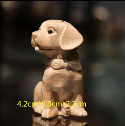 Chinese Peach Wood Carving Pendant Twelve Zodiac Animals OX Rabbit Diy KeyChain Exquisite Pendant 3D Carved Sheep Dragon Tiger