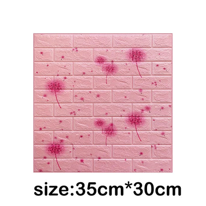 1-30Pcs 35x30cm Wallpaper Kitchen Bedroom Background Decoration Wall Panels Stickers Waterproof for Living Room 3D DIY Home