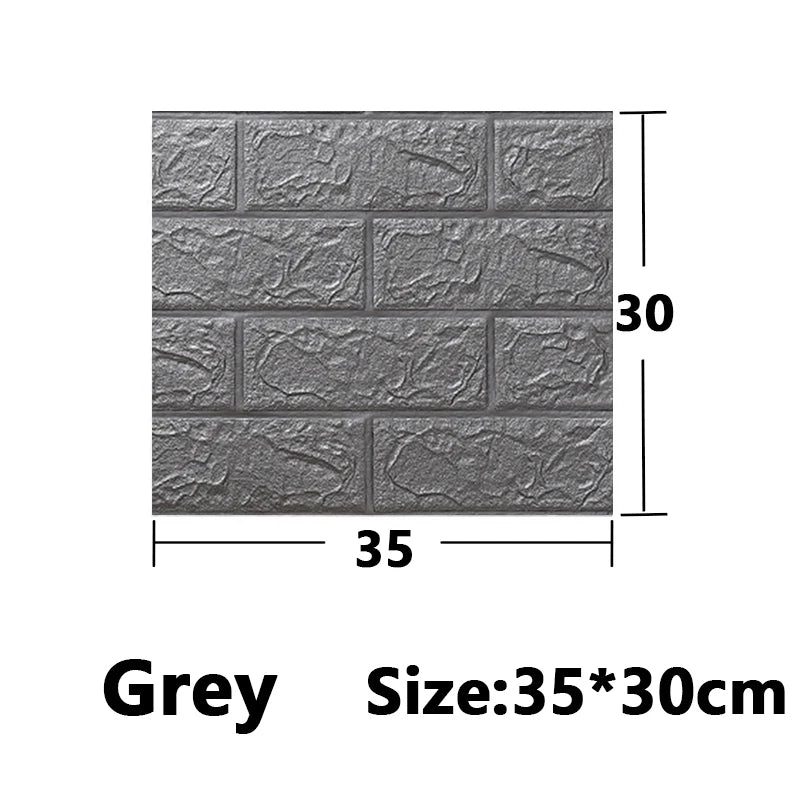 1-30Pcs 35x30cm Wallpaper Kitchen Bedroom Background Decoration Wall Panels Stickers Waterproof for Living Room 3D DIY Home