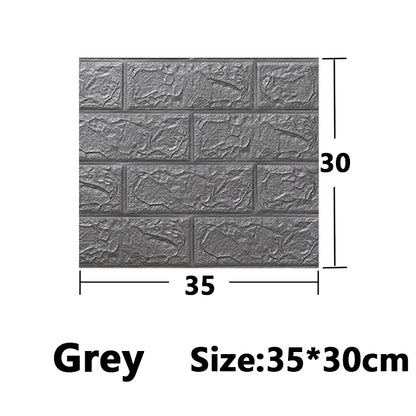 1-30Pcs 35x30cm Wallpaper Kitchen Bedroom Background Decoration Wall Panels Stickers Waterproof for Living Room 3D DIY Home