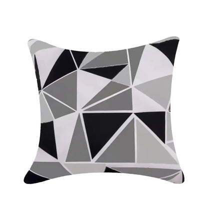 Geometric Outdoor Throw Pillow Covers Decorative Twill Waterproof Cushion Cover Modern Home Pillow Case for Sofa Patio Garden
