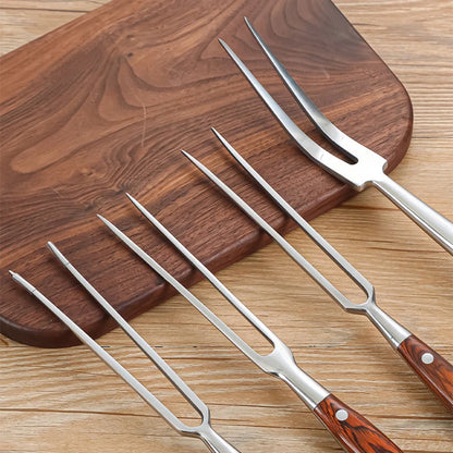 Barbecue Fork Beef Grill Tools BBQ Accessories Stainless Steel Portable Outdoor BBQ Camping Cooking Barbecue Grill