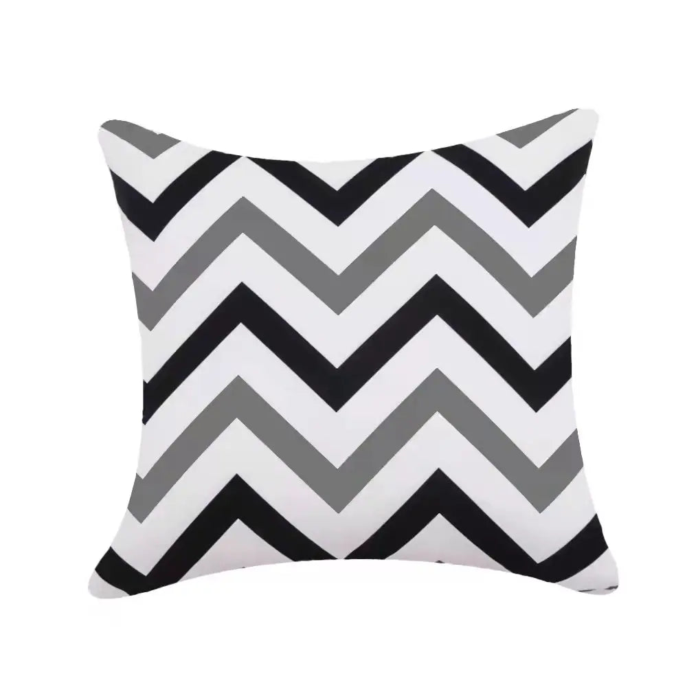 Geometric Outdoor Throw Pillow Covers Decorative Twill Waterproof Cushion Cover Modern Home Pillow Case for Sofa Patio Garden