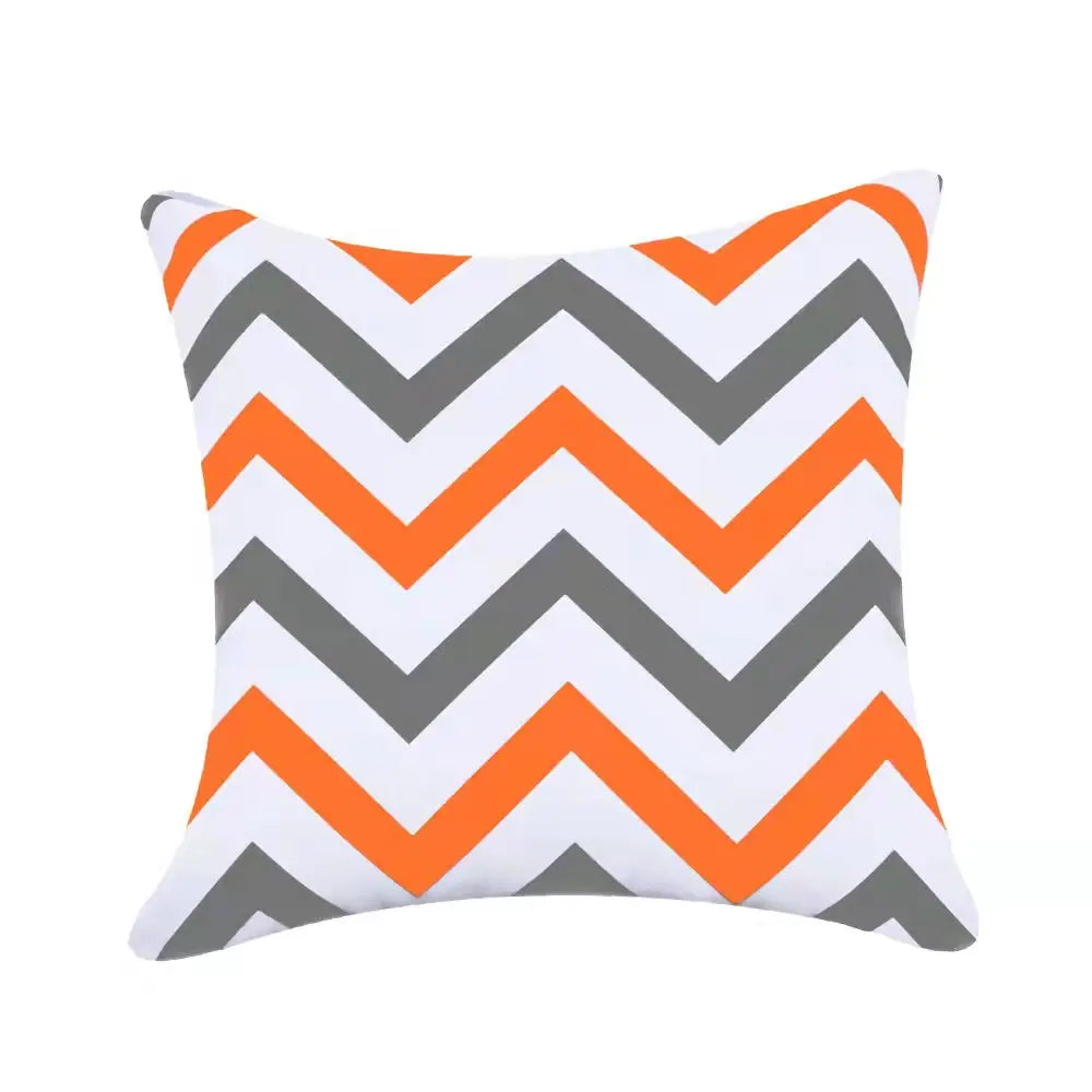 Geometric Outdoor Throw Pillow Covers Decorative Twill Waterproof Cushion Cover Modern Home Pillow Case for Sofa Patio Garden