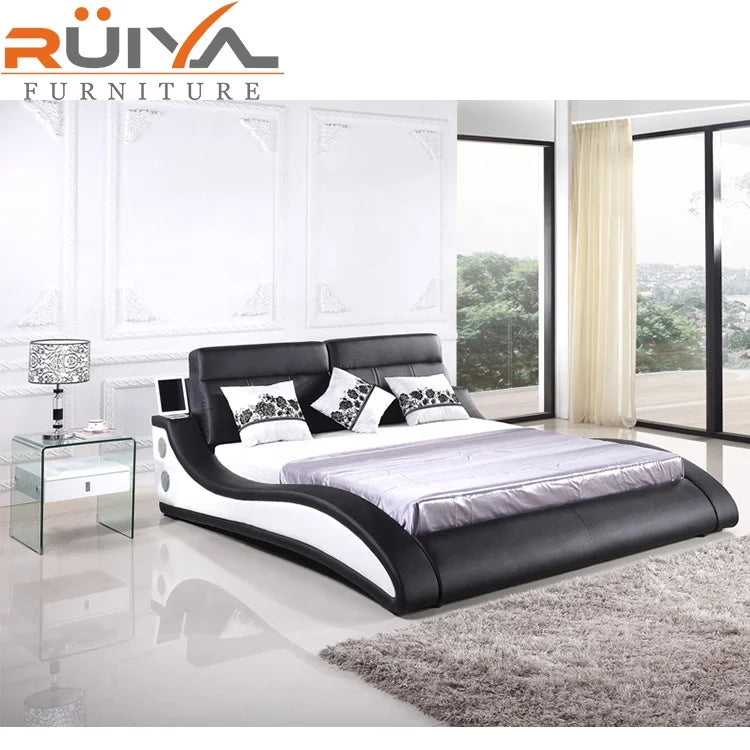 Hotel Bedroom Set Low Back Wood Queen Size Double Bed,loft Bed Queen Size