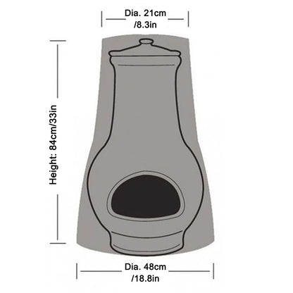 Waterproof Dust Furnace Covers Patio Chiminea Cover Water Resistant Garden Outdoor Heater Cover Outdoor Fire Pit Rain Protector