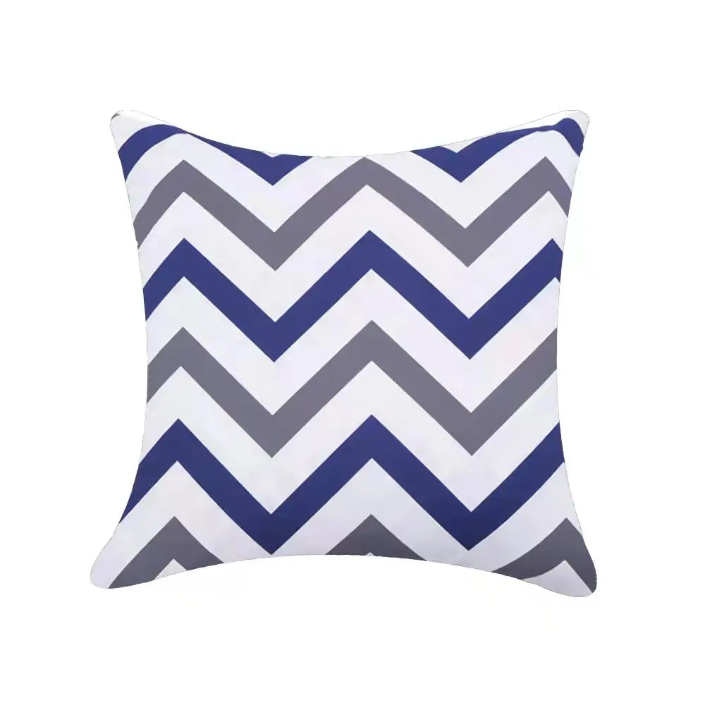 Geometric Outdoor Throw Pillow Covers Decorative Twill Waterproof Cushion Cover Modern Home Pillow Case for Sofa Patio Garden