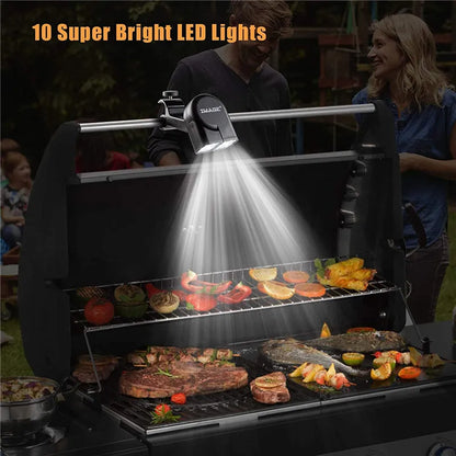 Portable Smart Touch LED Grill Light Lamp for BBQ Barbecue Grilling Outdoor Kitchen Accessories Tools 180 Degree Lighting Lamps