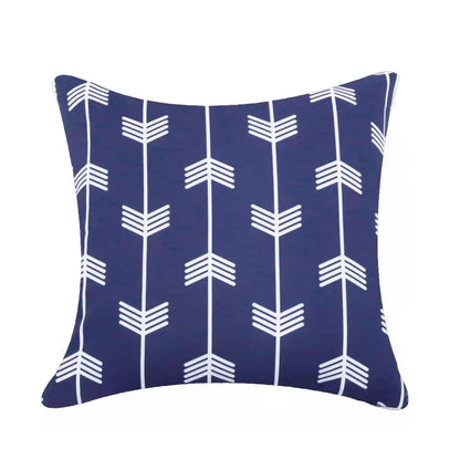 Geometric Outdoor Throw Pillow Covers Decorative Twill Waterproof Cushion Cover Modern Home Pillow Case for Sofa Patio Garden