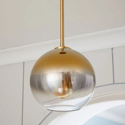 Modern Nordic living room bedroom bedside bar dining room glass Hanging lamp light luxury glass ball pendant lamp