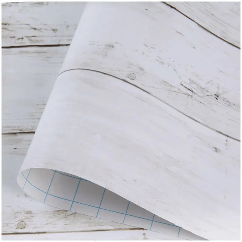 5M /10M Wood Grain Self Adhesive Wallpaper Waterproof PVC Vinyl Kitchen Wardrobe Cabinet Furniture Renovation Door Wall Sticker