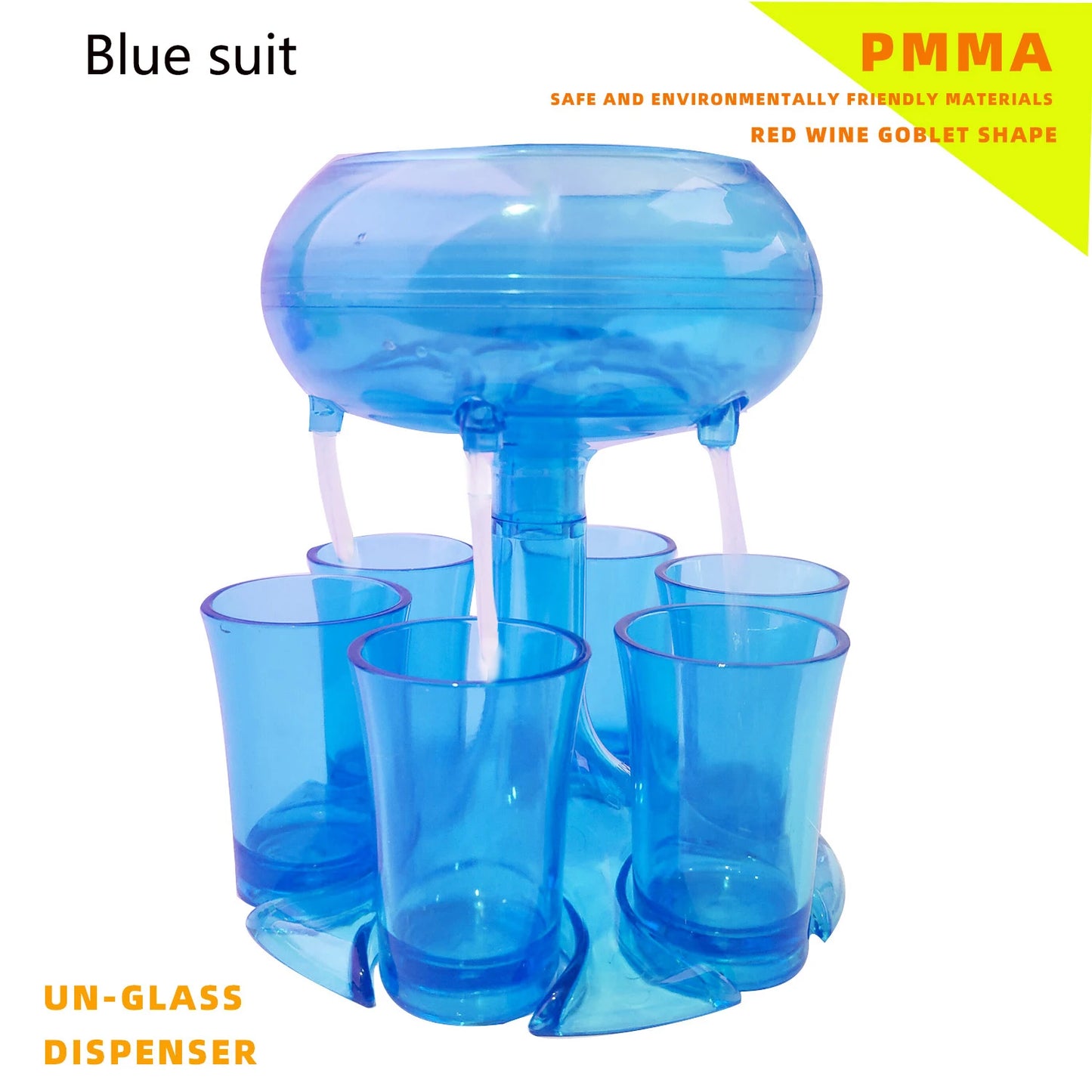 Party Bar Drinking Tool Drink Beer Liquor Dispenser 6 Whisky Beverage Dispenser and Holder Wine Glass Party Pour Wine Artifact