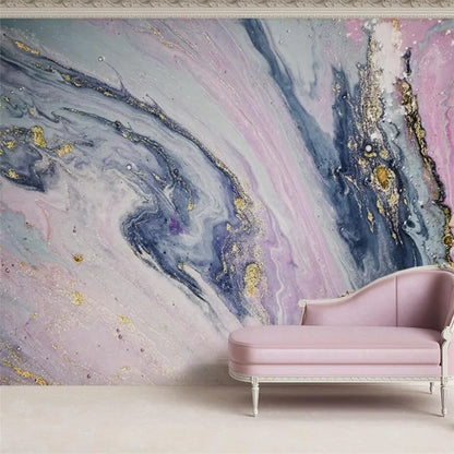 Custom 3D Wallpaper Mural Pink Family Abstract Stone TV Background Wall Decorative Painting