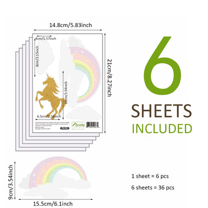 Rainbow Wallpaper On The Wall Stickers For Children's Room Ornaments Baby Room Stencils For Walls For Vinyls Decorative