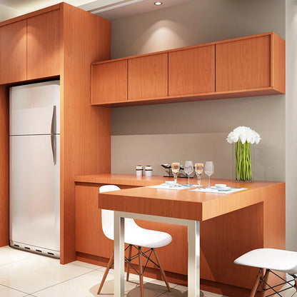5M /10M Wood Grain Self Adhesive Wallpaper Waterproof PVC Vinyl Kitchen Wardrobe Cabinet Furniture Renovation Door Wall Sticker