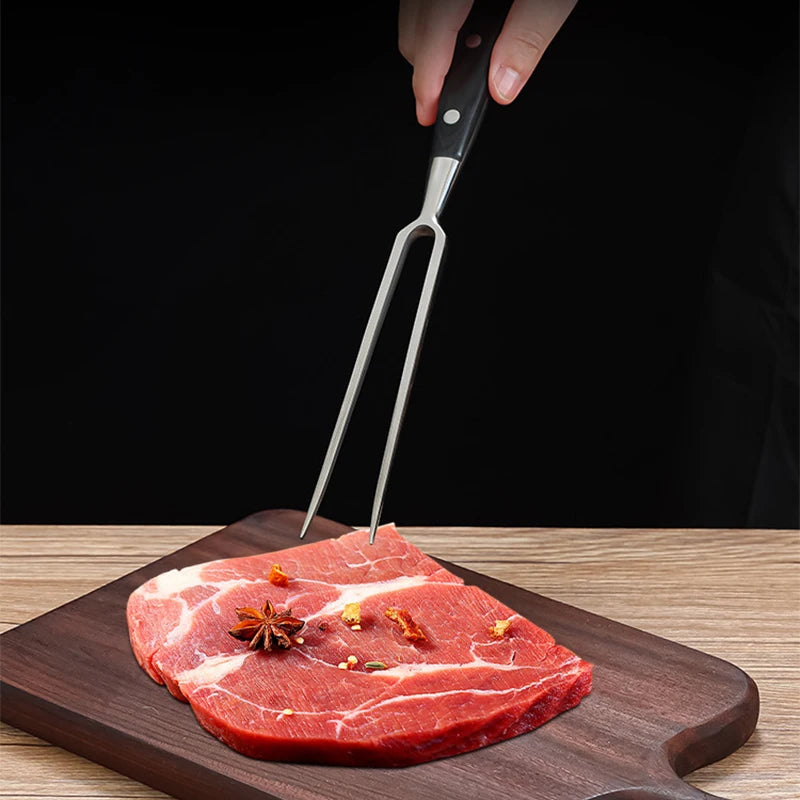 Barbecue Fork Beef Grill Tools BBQ Accessories Stainless Steel Portable Outdoor BBQ Camping Cooking Barbecue Grill