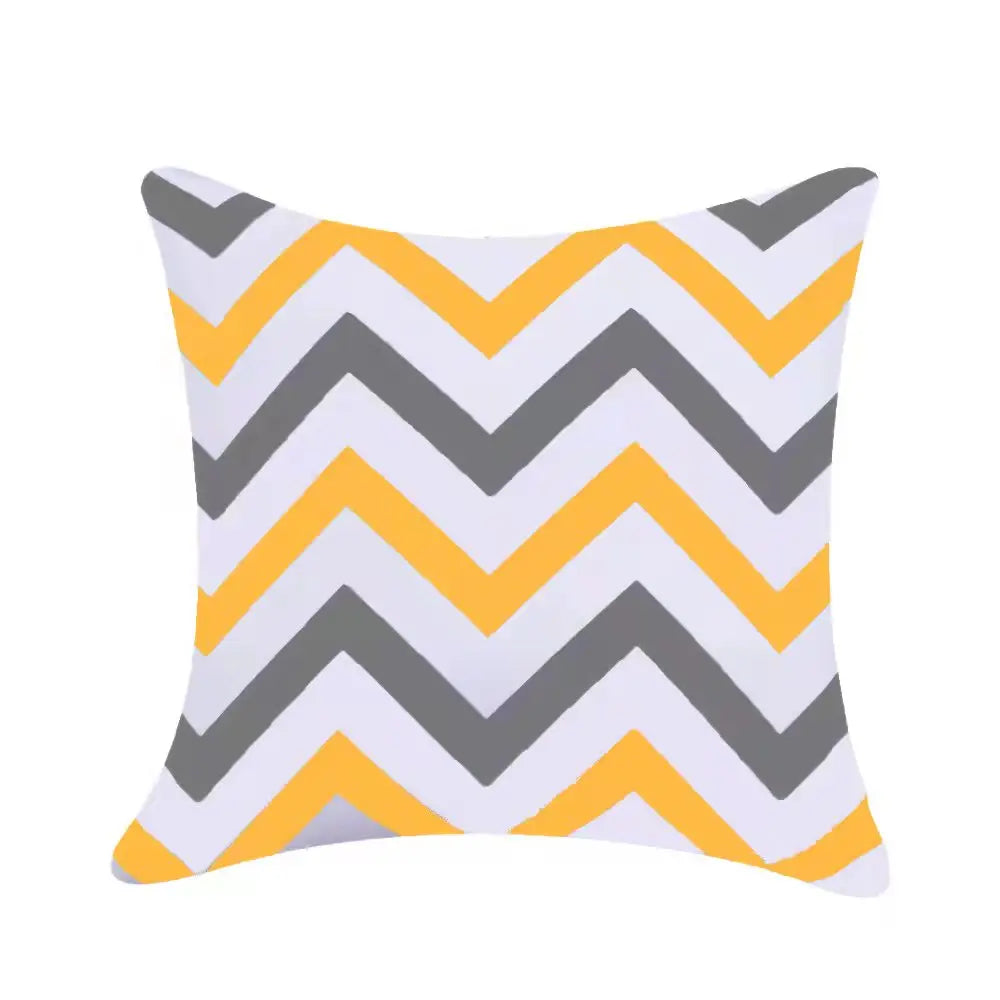 Geometric Outdoor Throw Pillow Covers Decorative Twill Waterproof Cushion Cover Modern Home Pillow Case for Sofa Patio Garden