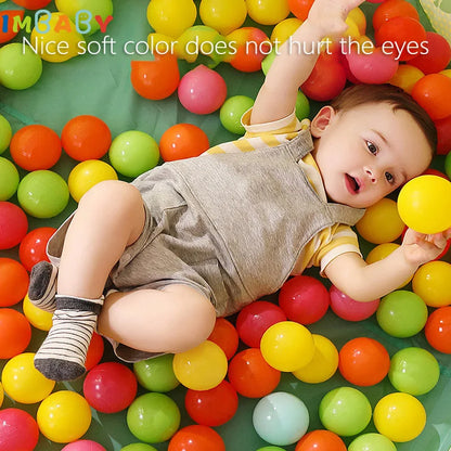 IMBABY Ocean Balls For Dry Pool Baby Playground 50/100pcs 5.5/7cm Ball For Playpen Children's Park Balls Baby Toy Colorful Soft