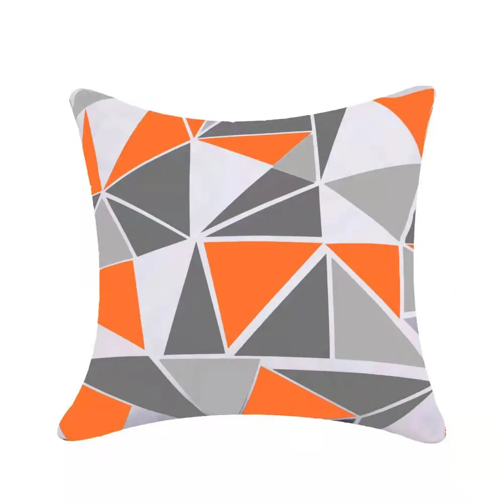 Geometric Outdoor Throw Pillow Covers Decorative Twill Waterproof Cushion Cover Modern Home Pillow Case for Sofa Patio Garden