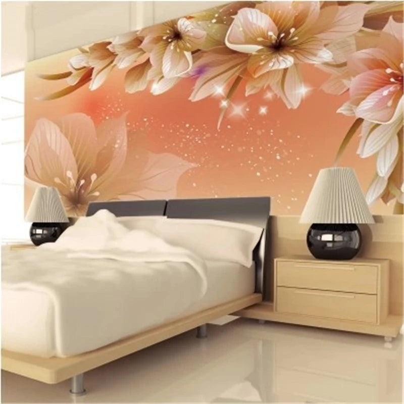 Custom photo wallpaper living room Large 3D Cozy bedroom modern minimalist TV backdrop mural wall paper home decoration Stickers