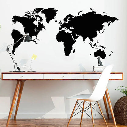 2021 New World Map wall sticker For Office Decoration living room Bedroom vinyl Decor Wallpaper PVC removeable Wall decal G34