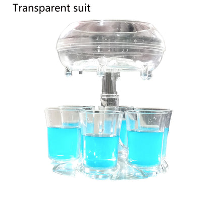 Party Bar Drinking Tool Drink Beer Liquor Dispenser 6 Whisky Beverage Dispenser and Holder Wine Glass Party Pour Wine Artifact