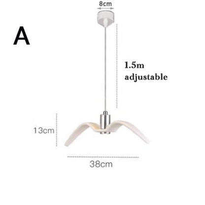 Modern bird living room chandelier led lighting post-modern seagulls light creative bedroom dining kitchen hanging lamps