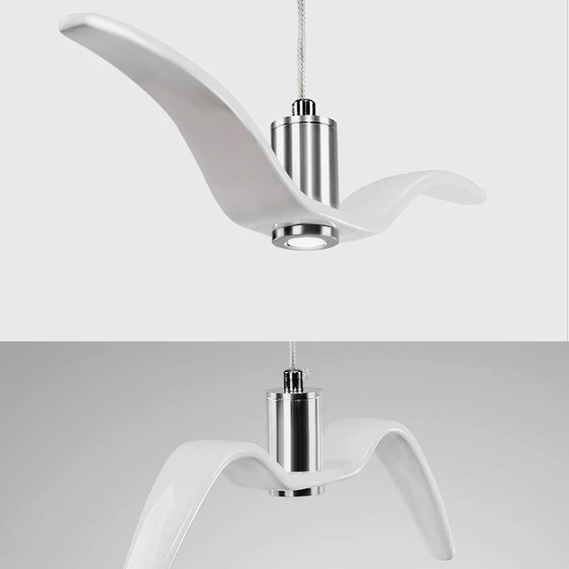 Modern bird living room chandelier led lighting post-modern seagulls light creative bedroom dining kitchen hanging lamps