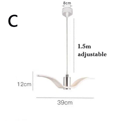 Modern bird living room chandelier led lighting post-modern seagulls light creative bedroom dining kitchen hanging lamps