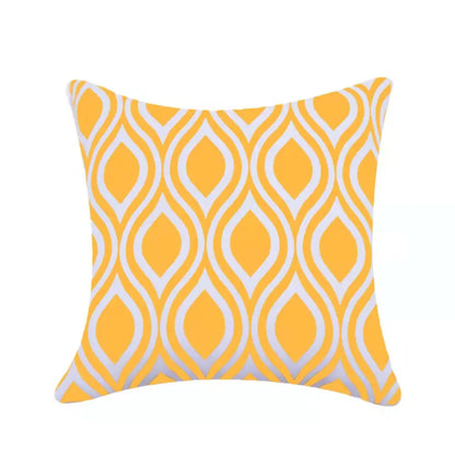 Geometric Outdoor Throw Pillow Covers Decorative Twill Waterproof Cushion Cover Modern Home Pillow Case for Sofa Patio Garden
