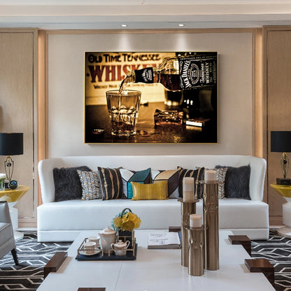 Whiskey Drinks Wall Posters And Prints Modern Canvas Art Paintings Print On Canvas Bar Decorative Pictures For Home Decor