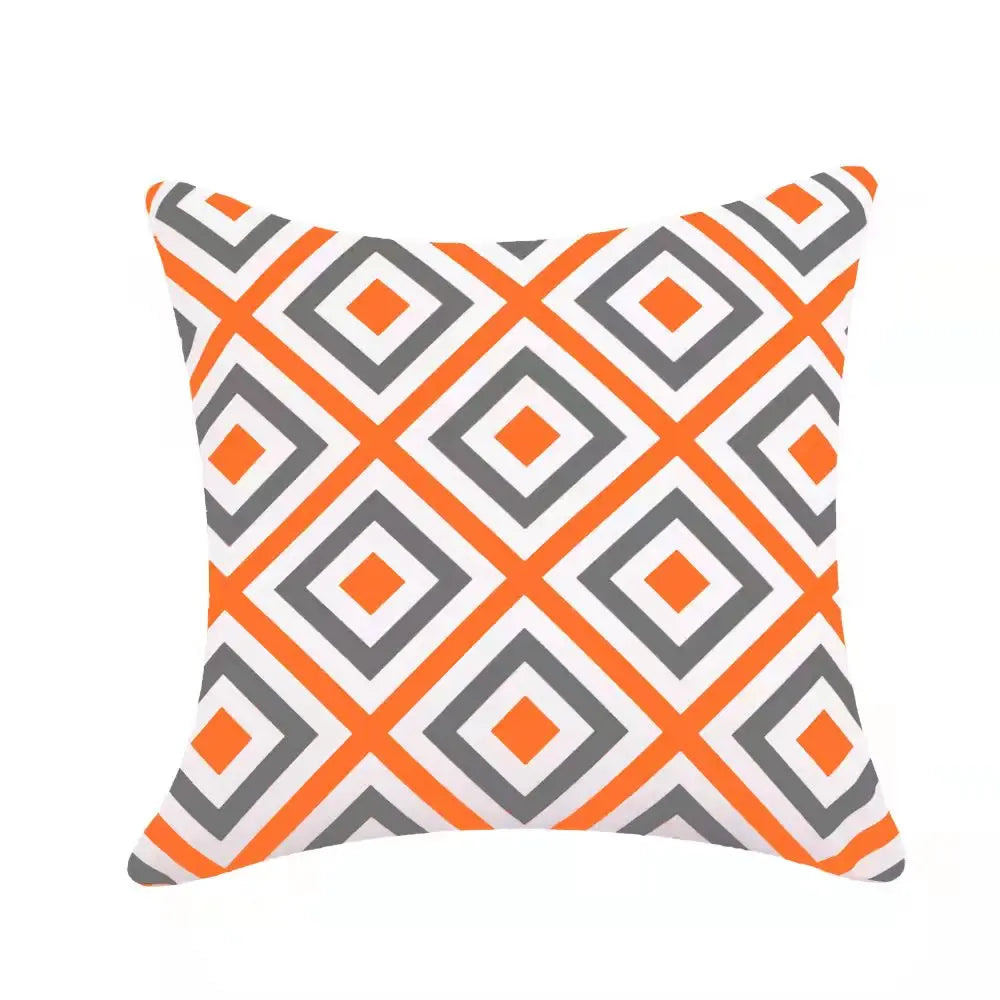 Geometric Outdoor Throw Pillow Covers Decorative Twill Waterproof Cushion Cover Modern Home Pillow Case for Sofa Patio Garden
