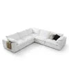 L Shape Flexible Combination Modular Compressed Cloud Sofa Custom Fabric Living Room Apartment Villa