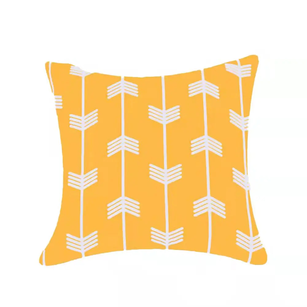 Geometric Outdoor Throw Pillow Covers Decorative Twill Waterproof Cushion Cover Modern Home Pillow Case for Sofa Patio Garden