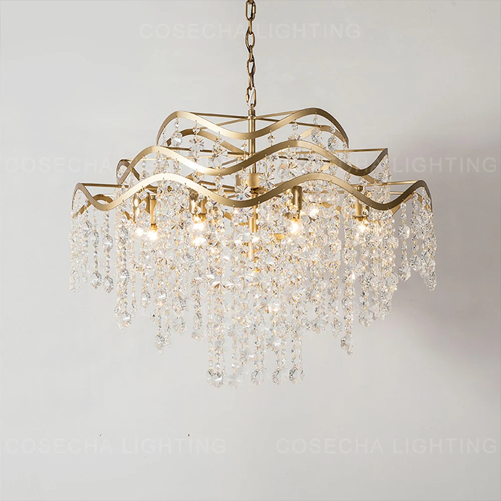 Living room shell Chandelier loft hanging light in chilren's room gold kitchen decorative chandelier for bedroom hanging lamps