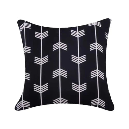 Geometric Outdoor Throw Pillow Covers Decorative Twill Waterproof Cushion Cover Modern Home Pillow Case for Sofa Patio Garden