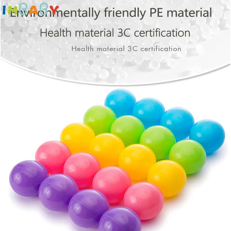 IMBABY Ocean Balls For Dry Pool Baby Playground 50/100pcs 5.5/7cm Ball For Playpen Children's Park Balls Baby Toy Colorful Soft