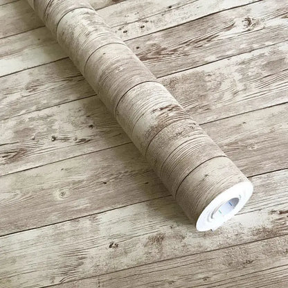 5M /10M Wood Grain Self Adhesive Wallpaper Waterproof PVC Vinyl Kitchen Wardrobe Cabinet Furniture Renovation Door Wall Sticker