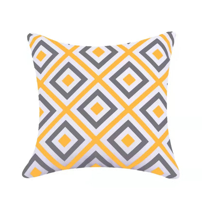 Geometric Outdoor Throw Pillow Covers Decorative Twill Waterproof Cushion Cover Modern Home Pillow Case for Sofa Patio Garden