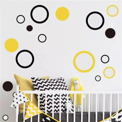 Polka Circle Diy Wall Stickers Home Decoration Peel & Stick Vinyl Mural Kids Room Bathroom Kitchen Living Room Art Wallpaper