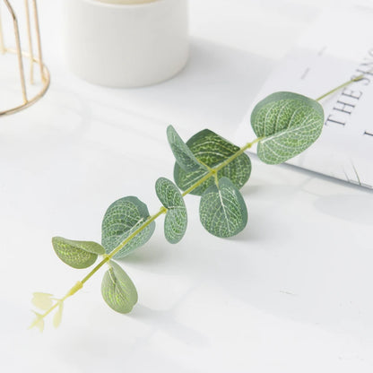 Artificial Eucalyptus Leave Indoor Home Furnishing Room Fake Plant Vase Decorations Outdoor Valentine'sWedding Photography Props