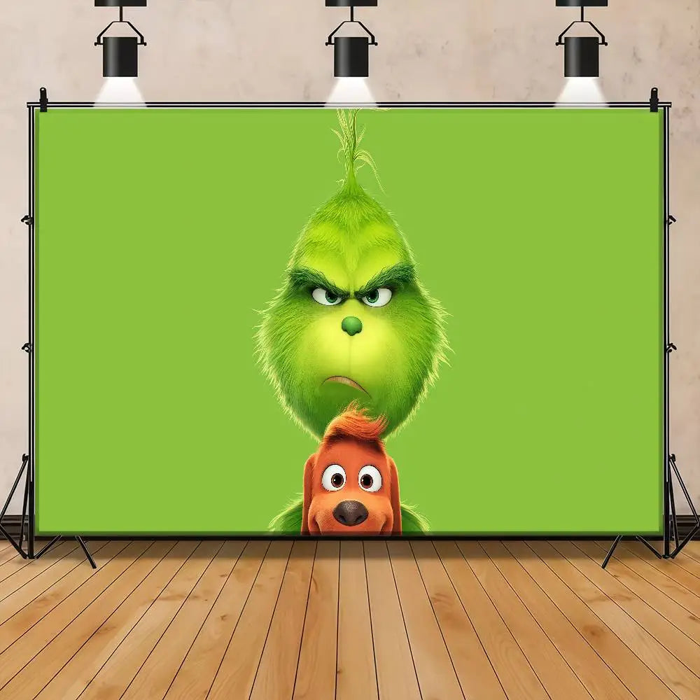Cartoon G-Grinch Photography Backdrops Photo Wallpaper Background Paper Props For Photo Studio Shoot Product