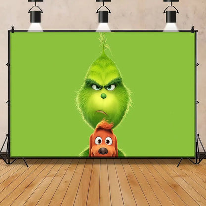 Cartoon G-Grinch Photography Backdrops Photo Wallpaper Background Paper Props For Photo Studio Shoot Product