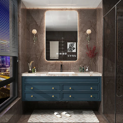Rustic Retro Bathroom Cabinet Luxury Integrated Black Vanity Bathroom Cabinet Storage Organization Mobile Bagno Home Furniture
