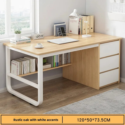 Desk Desktop Computer Desk Simple Home Desk Student Bedroom Bookshelf Integrated Writing Desk