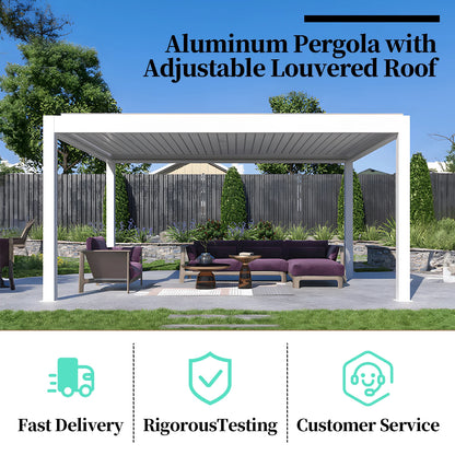 3X3 3X4 4X4 6X4m Outdoor Aluminium  for Garden Patio Balcony Pergola