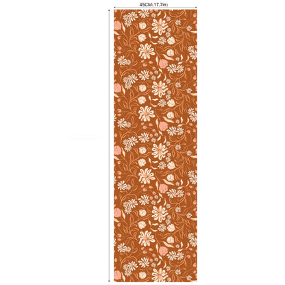 2m/3m Self Adhesive Wallpaper Rural Flowers Retro Plants Background Wall Paper Bedroom Entrance Renovation Wall Sticker