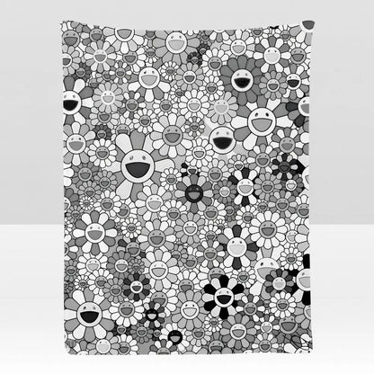Artist T-Takashi M-Murakami Throw Soft Flannel Blanket for Bed Bedroom Sofa Picnic Throw Skin-friendly Breathable Gift Cover
