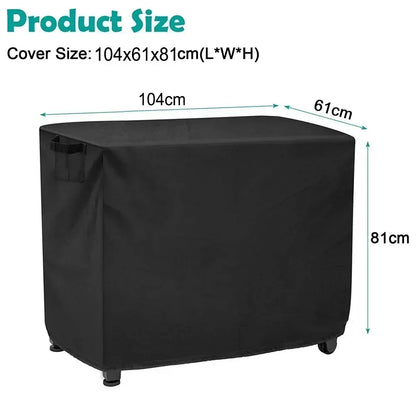 Waterproof Outdoor Prep Movable Dining Cart Pizza Oven Patio Grill Table Cover For Patio Outdoor Kitchen BBQ Gas Grill Cover